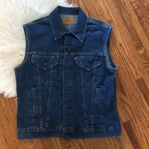 Vintage Levis 60514 0214 Mens Denim Trucker Vest.